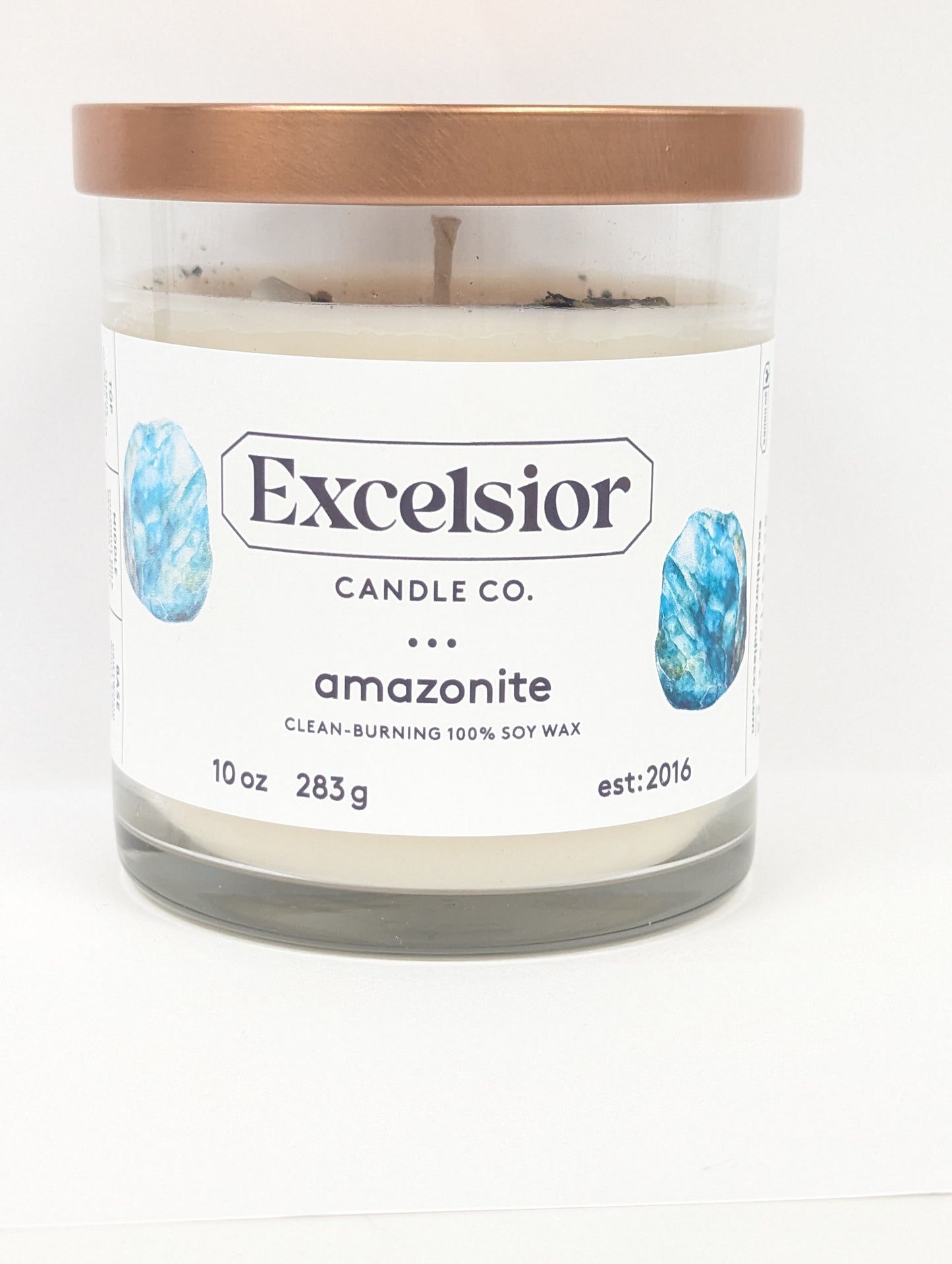 EXCELSIOR CANDLE CO. AMAZONITE SOY CANDLE