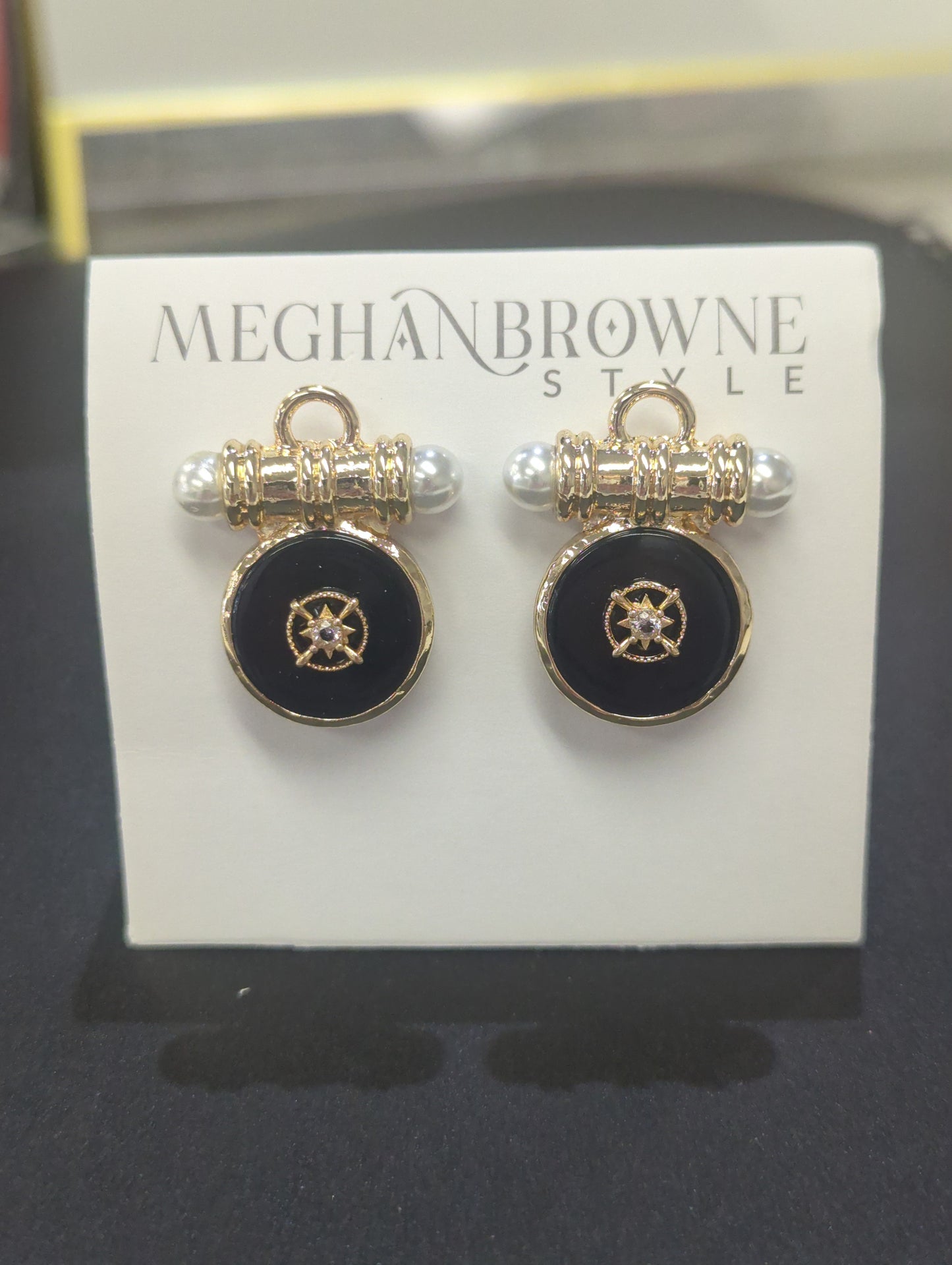 Meghan Browne Rove Black Earrings