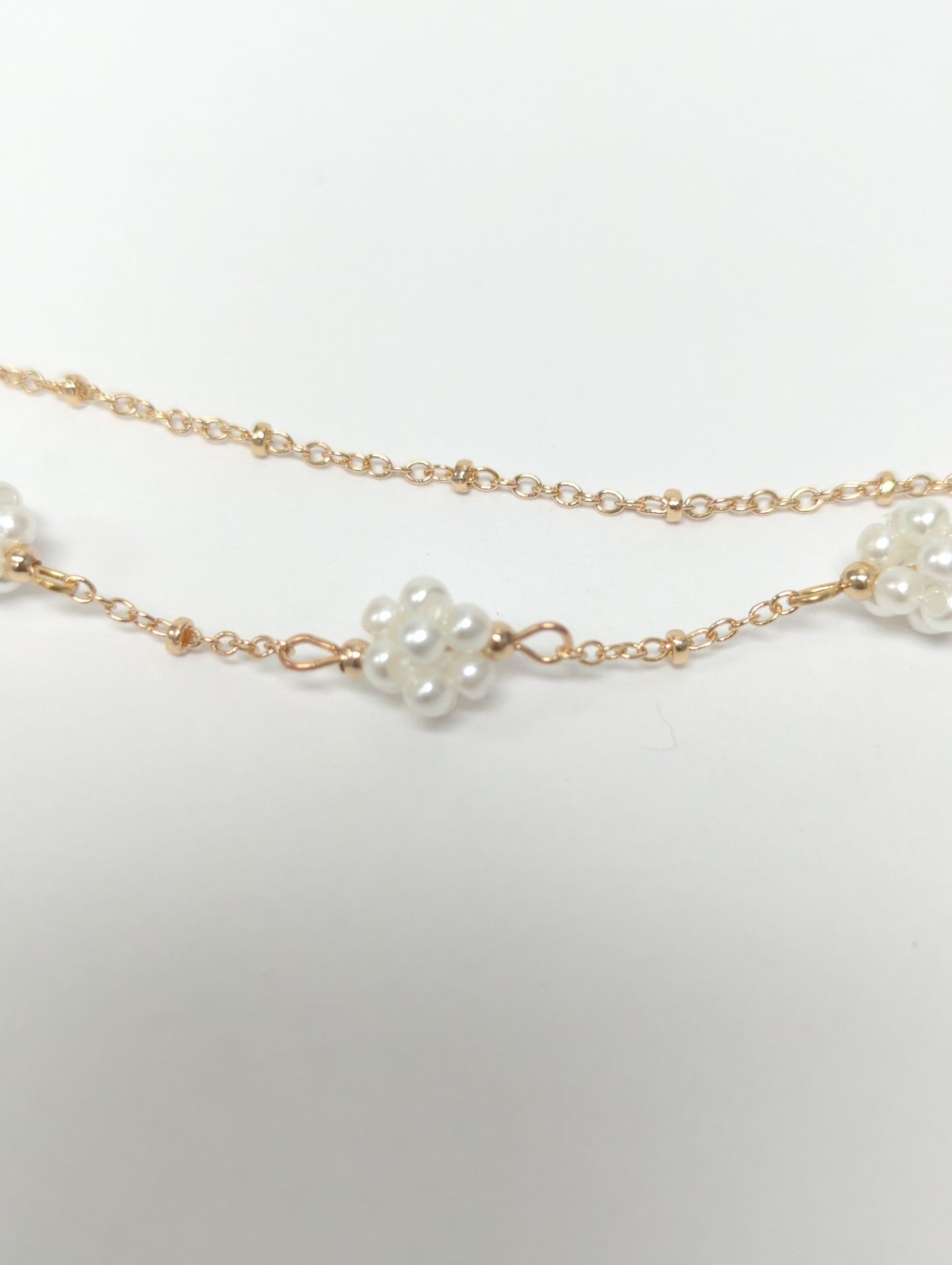 Meghan Browne Dolly Necklace Gold and Pearl