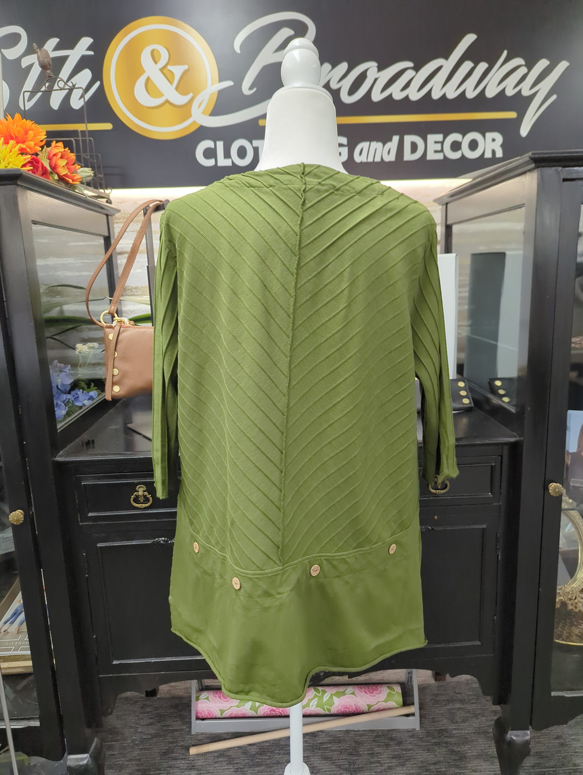 Focus Mitered Tunic with Jersey
