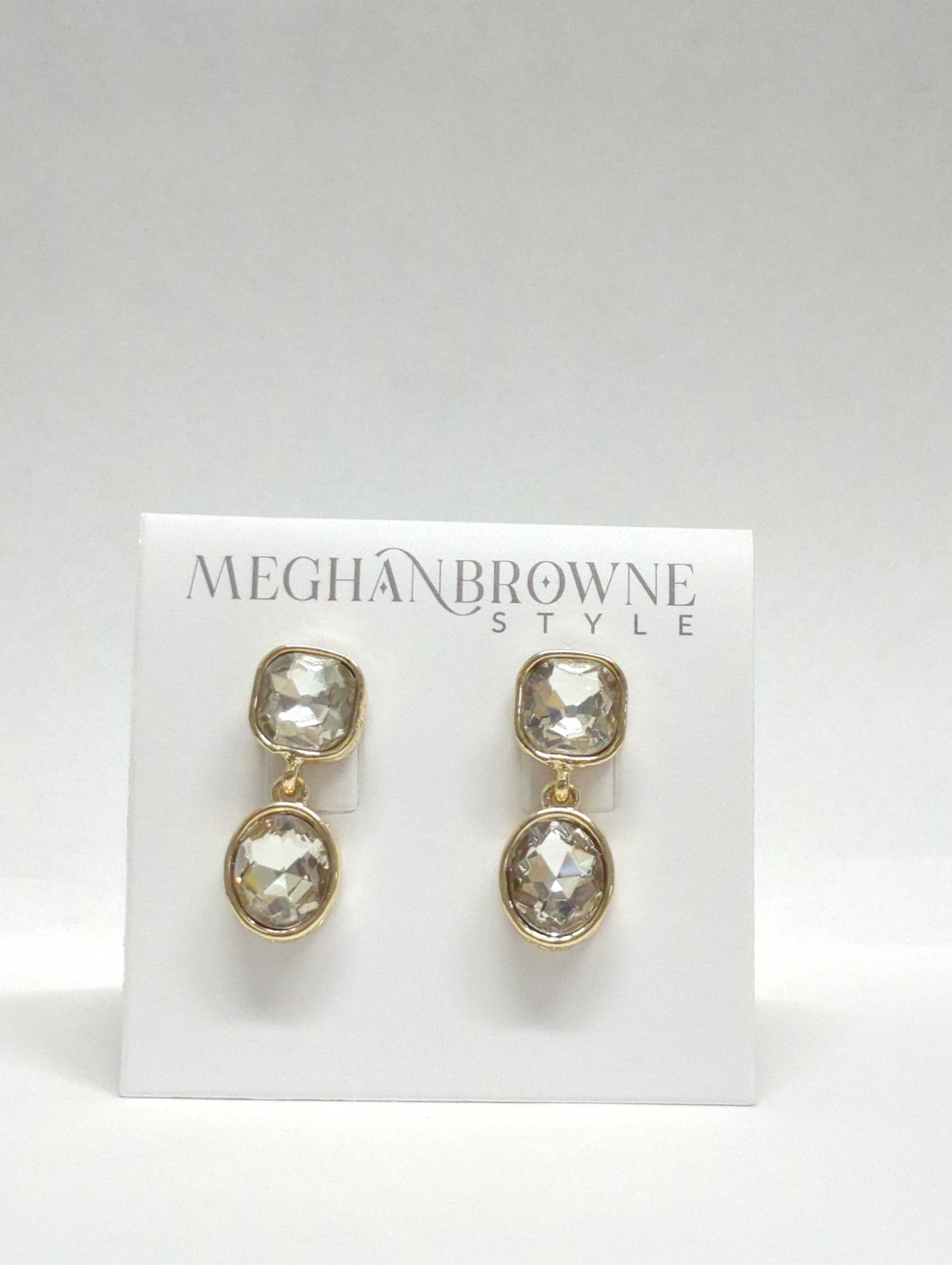 Meghan Browne Ross Earrings Clear