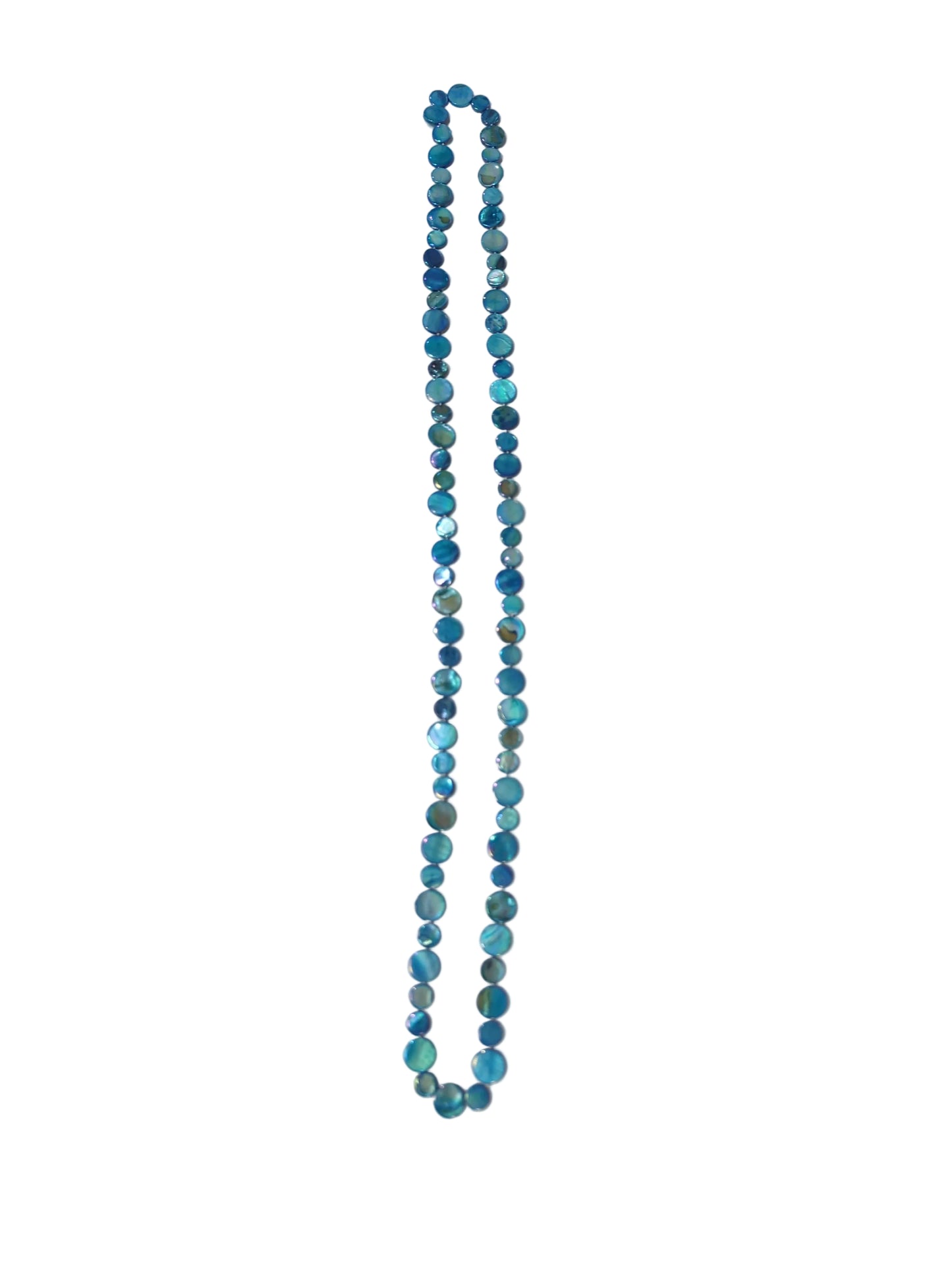 Sea Lily Single Strand Mother of Pearl Necklace Turqoise