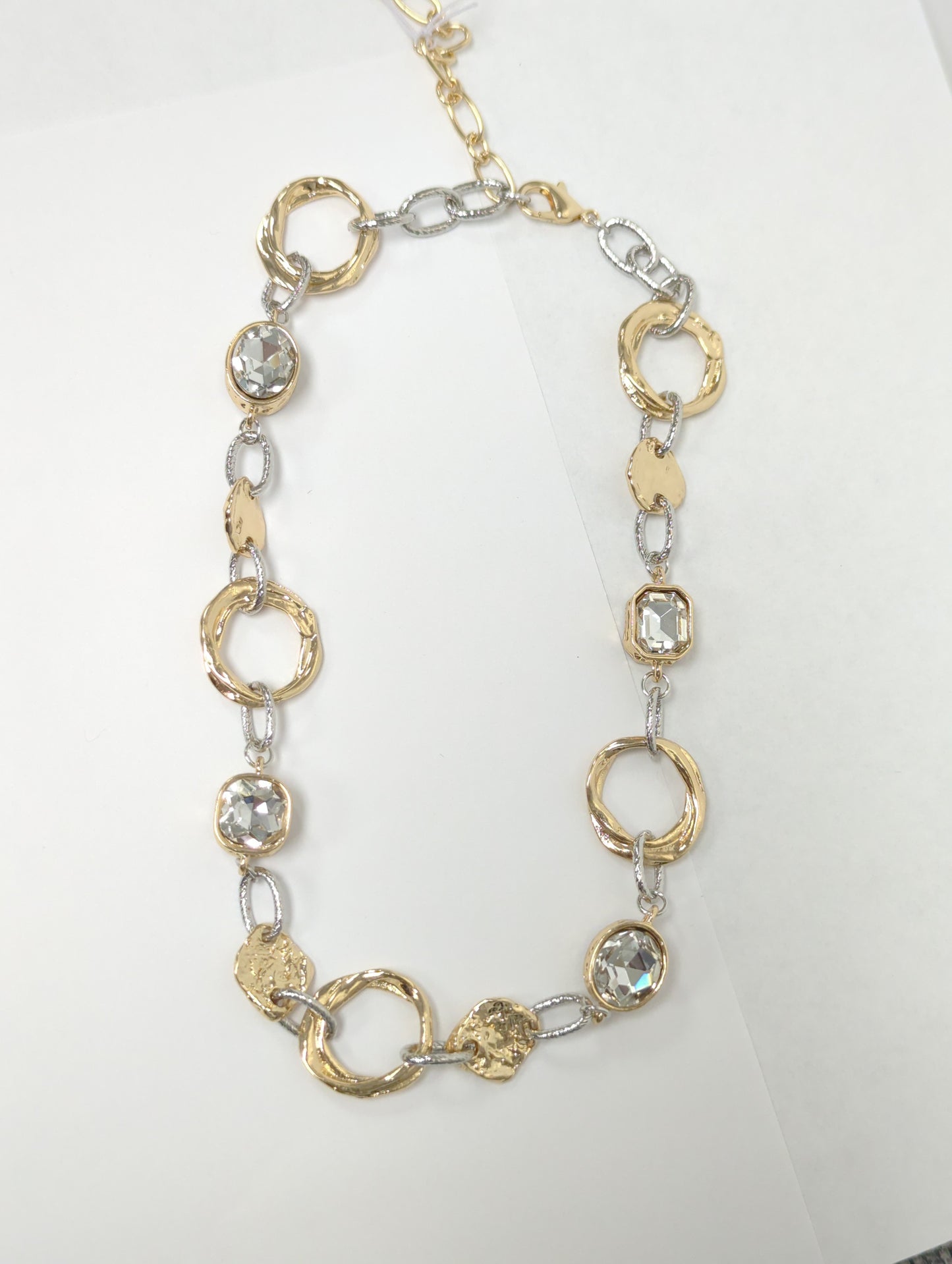 Meghan Browne Dory Necklace Gold and Clear