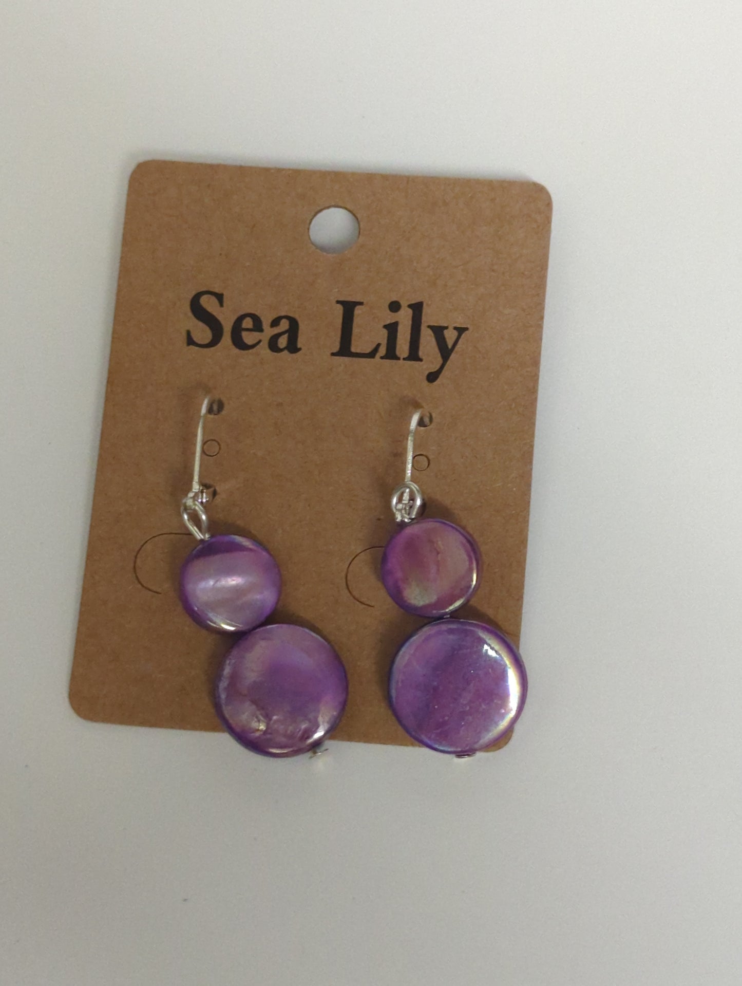 SEA LILY MOTHER OF PEARL EARRINGS