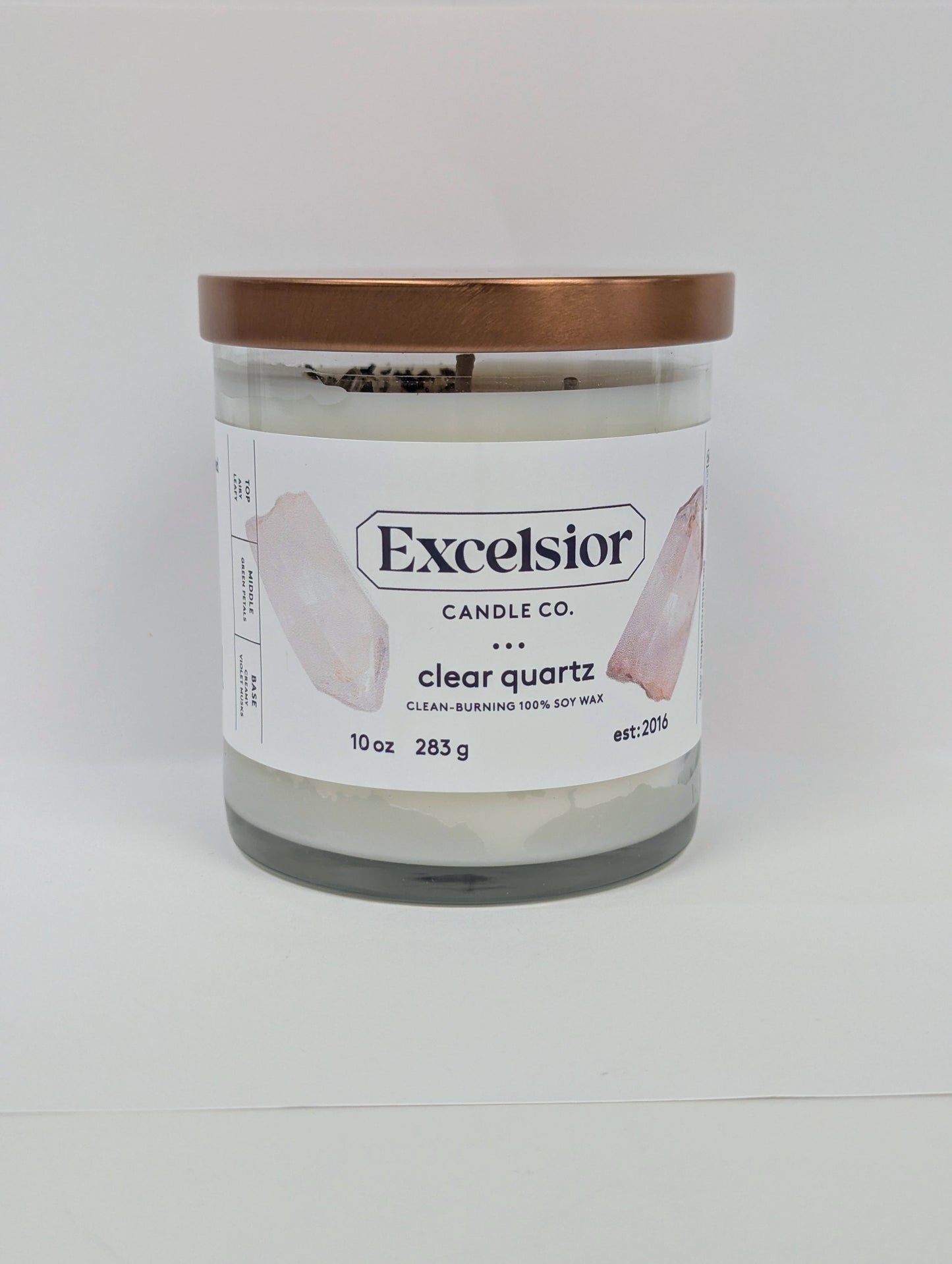 EXCELSIOR CANDLE CO. CLEAR QUARTZ SOY CANDLE