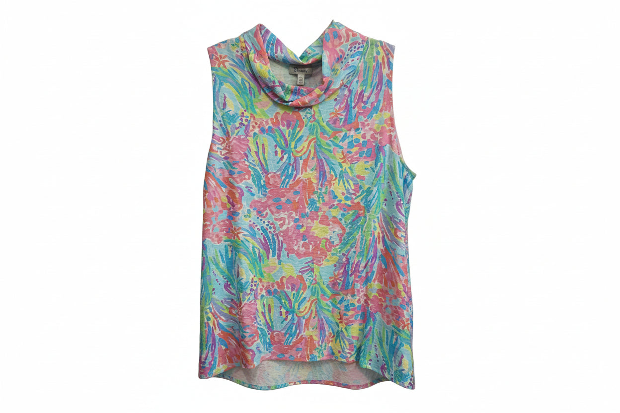 SHANA COWL NECK TANK TOP