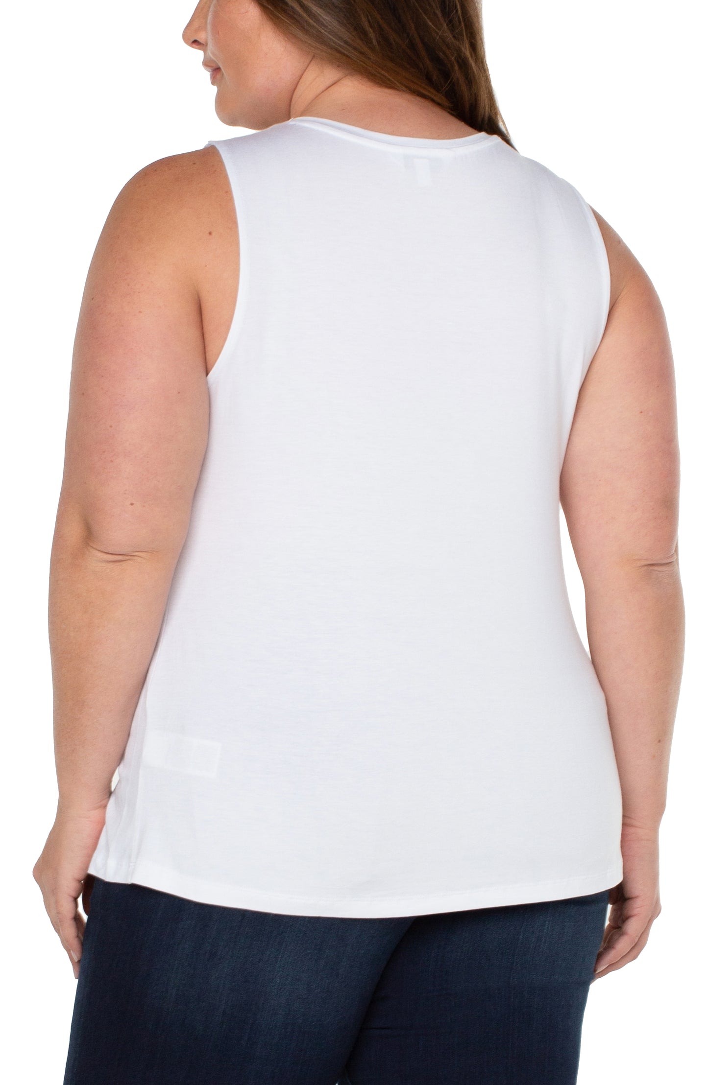 LIVERPOOL SLEEVELESS SCOOP NECK TANK TOP - PLUS