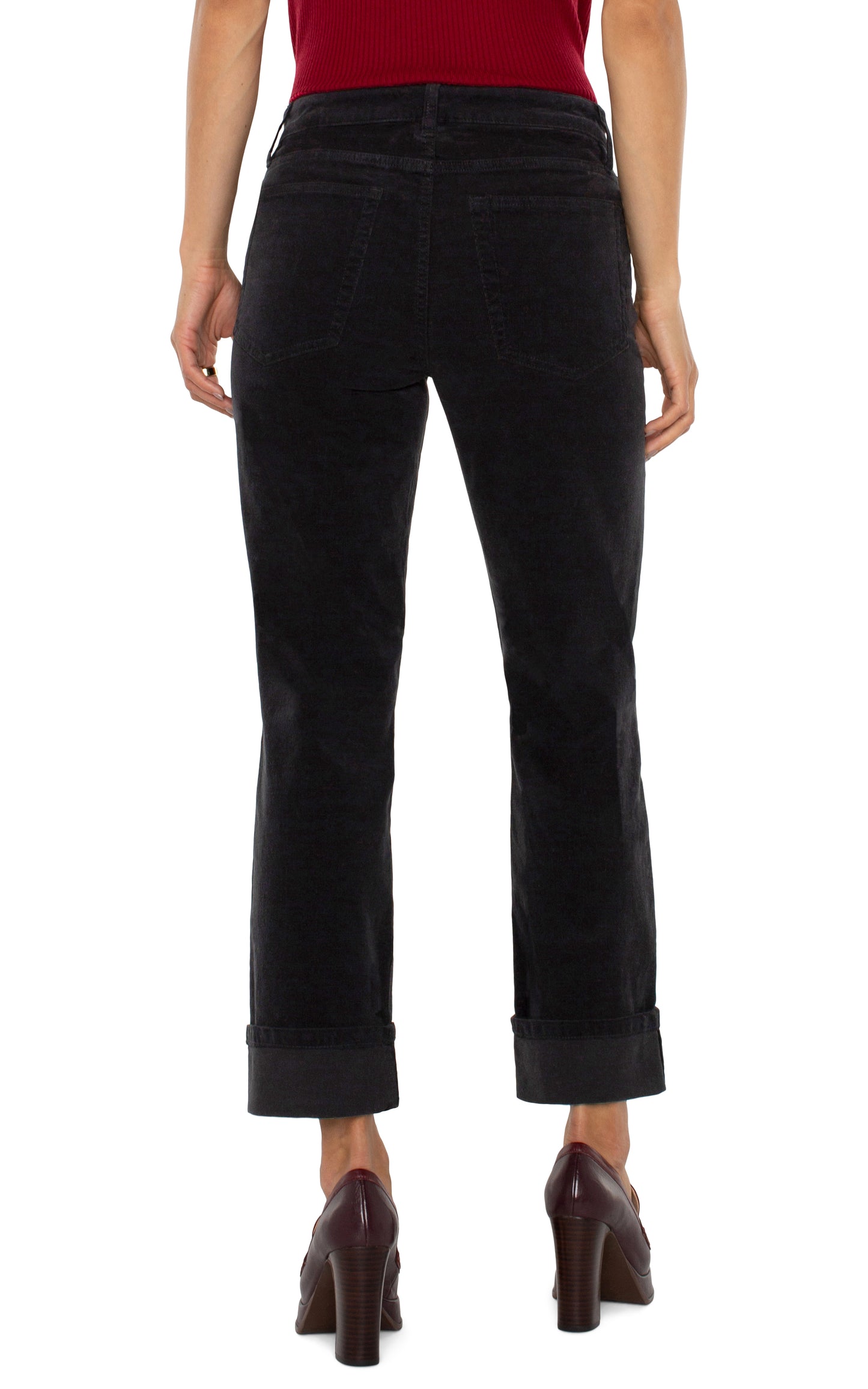 LIVERPOOL CORDUROY MARLEY GIRLFRIEND CUFFED 27"-30" INSEAM