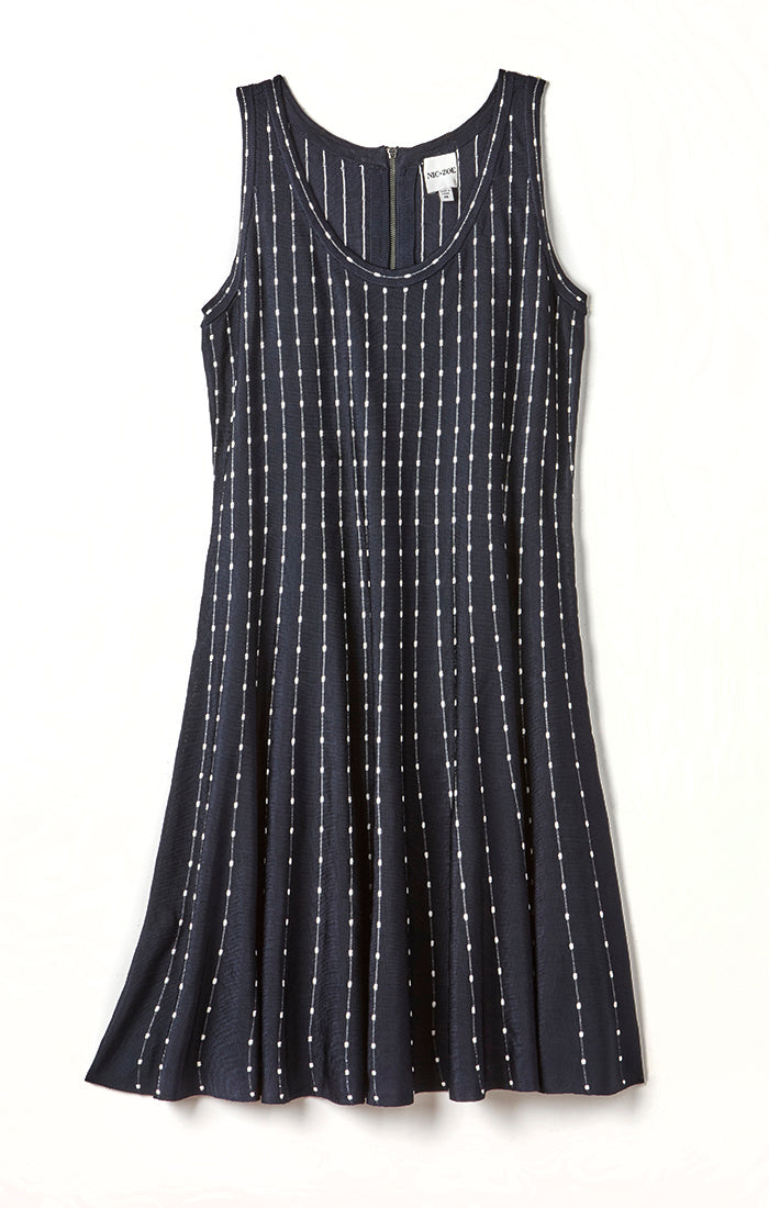 NIC+ZOE FALLING DOT TWIRL DRESS