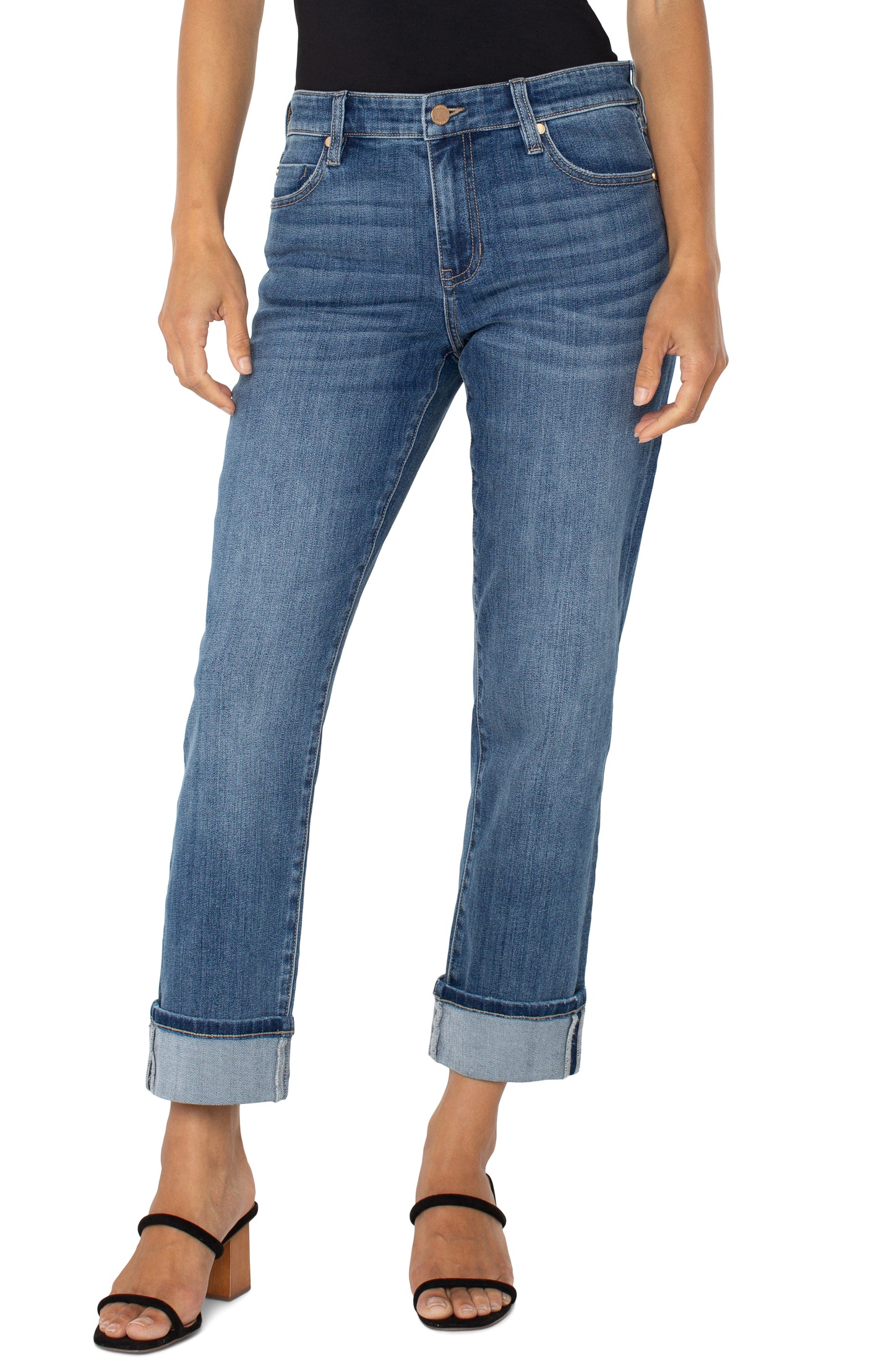 LIVERPOOL MARLEY GIRLFRIEND CUFFED 27"-30" INSEAM