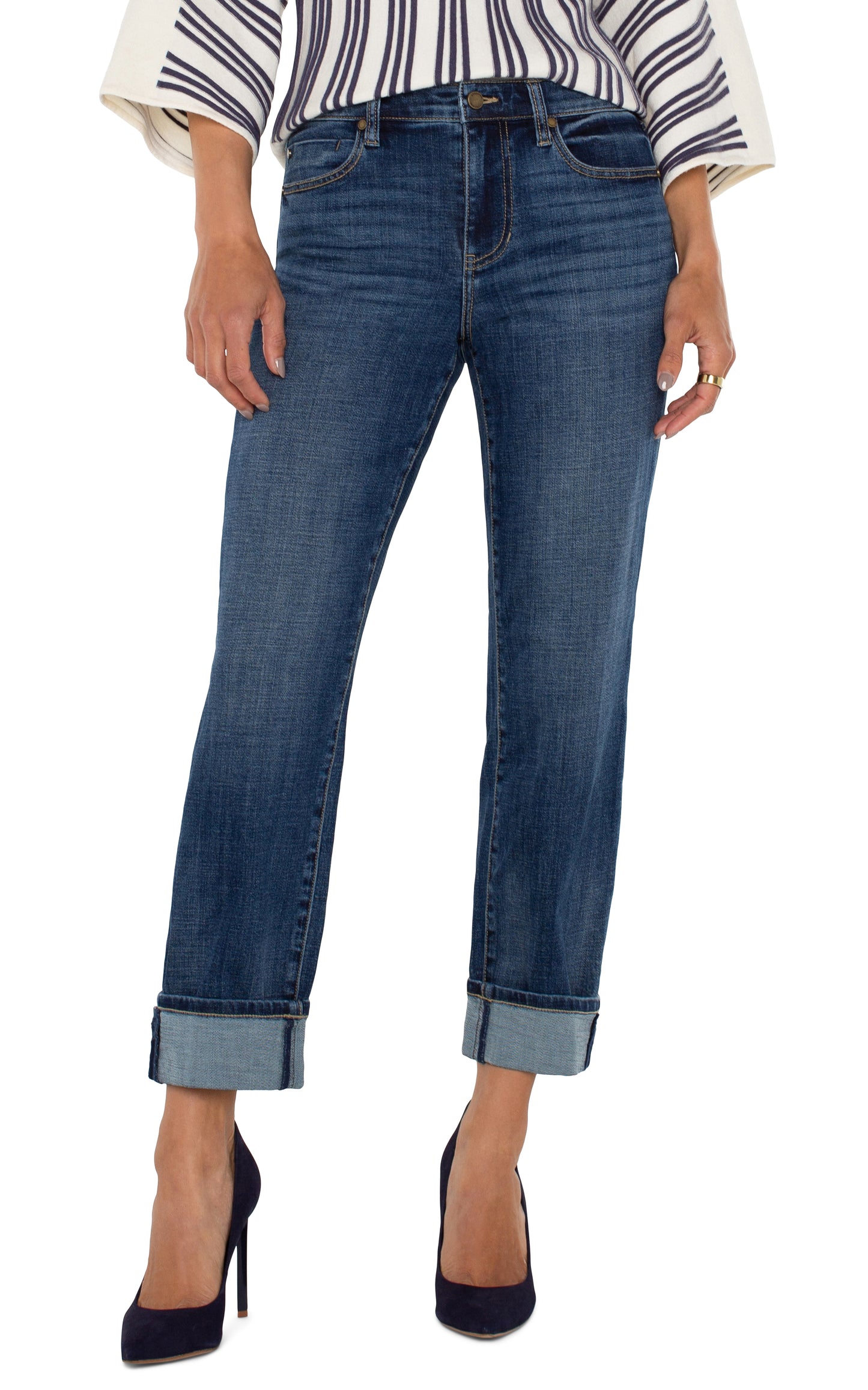 LIVERPOOL MARLEY GIRLFRIEND CUFFED 27"-30" INSEAM