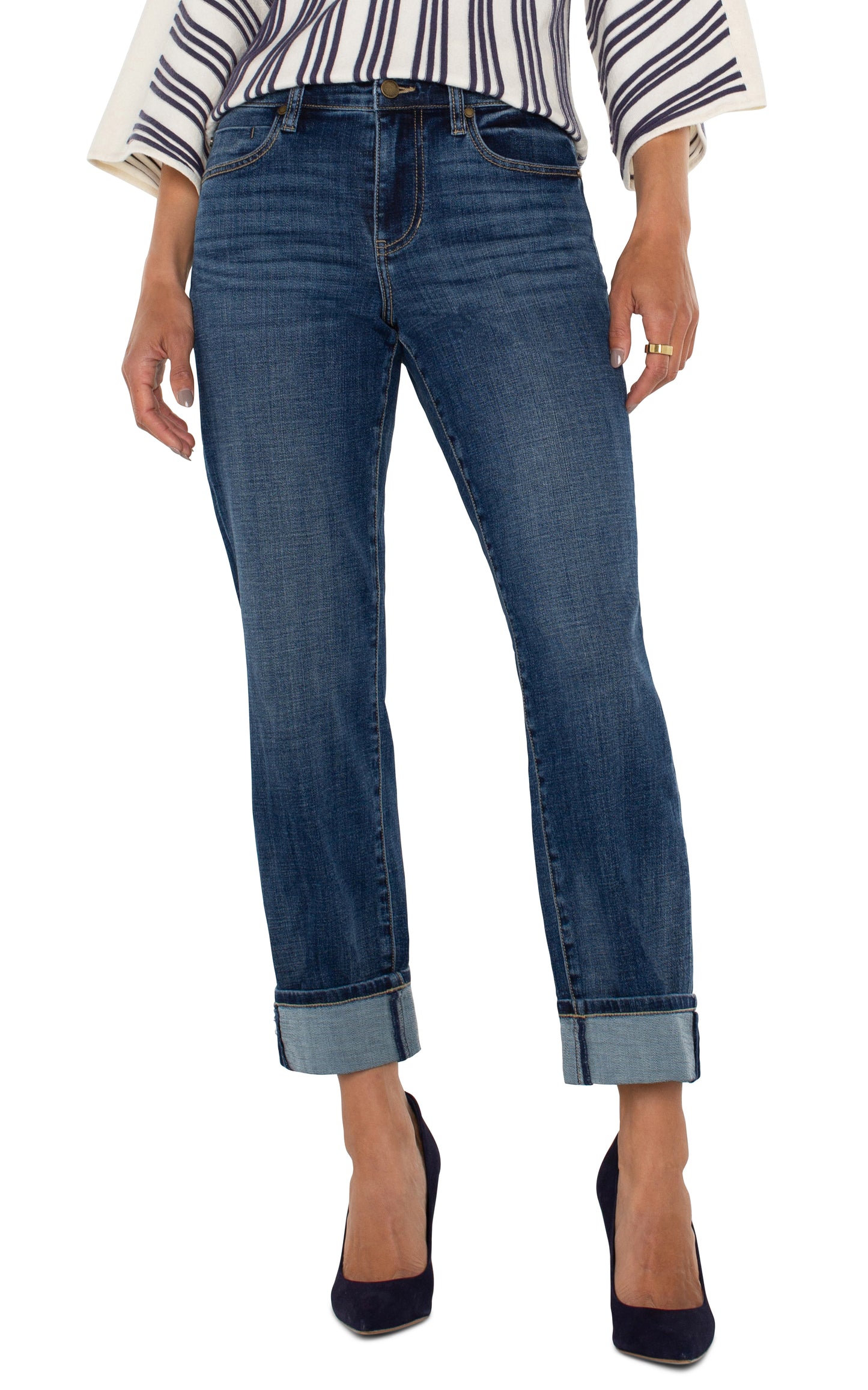 LIVERPOOL MARLEY GIRLFRIEND CUFFED 27"-30" INSEAM