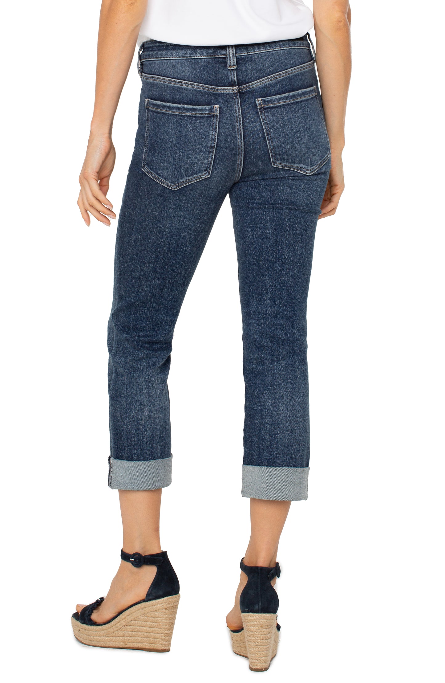 CHARLIE CROP WIDE ROLLED CUFF 24" INSEAM