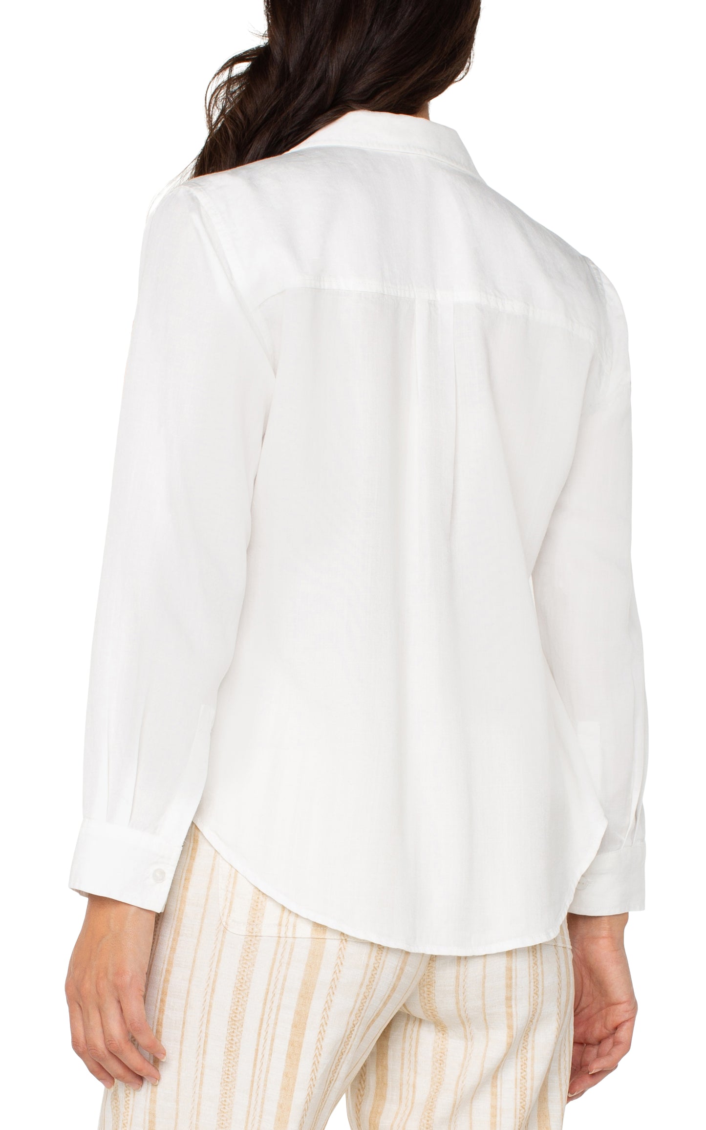 LIVERPOOL LONG ROLLED SLEEVE WOVEN SHIRT