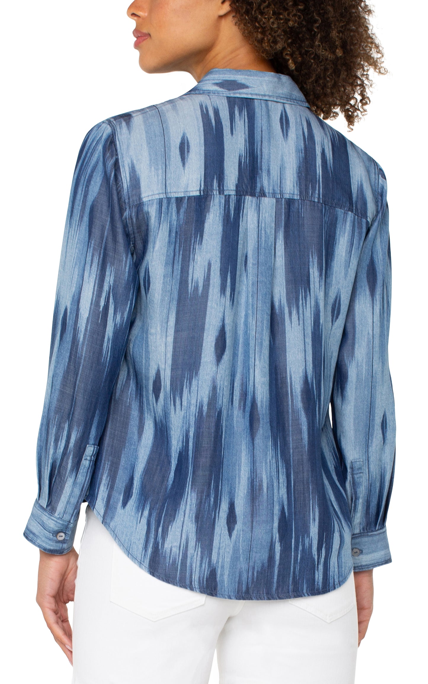 LIVERPOOL LONG ROLLED SLEEVE WOVEN SHIRT