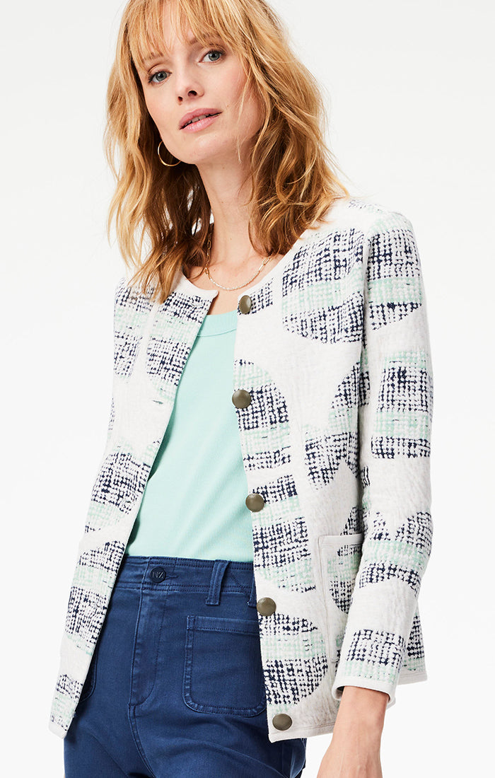 NIC+ZOE CIRCLE SEQUENCE KNIT JACKET