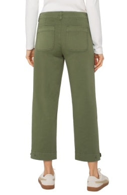 LIVERPOOL UTILITY CROP WITH TAB HEM