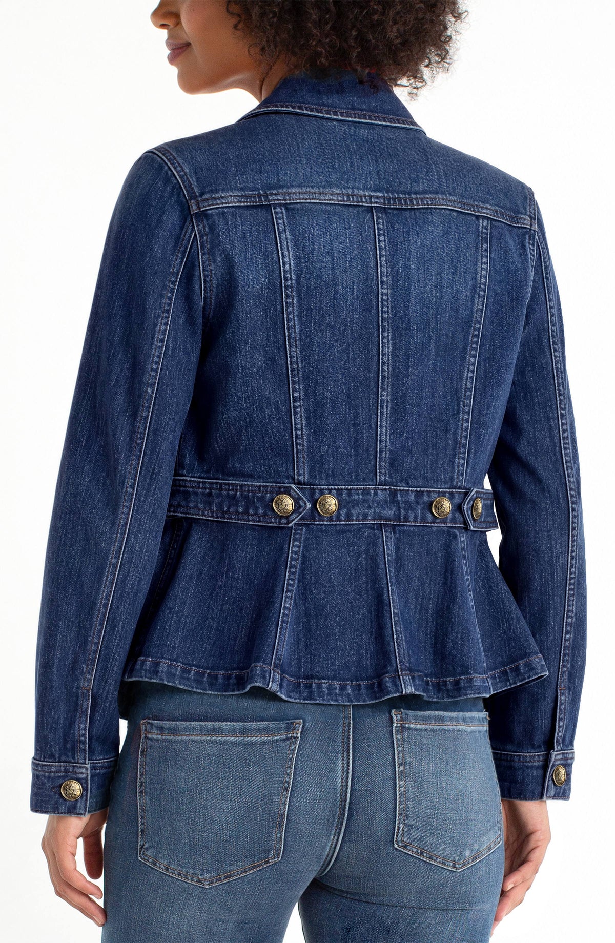 Liverpool Peplum Jacket with Tab Detail