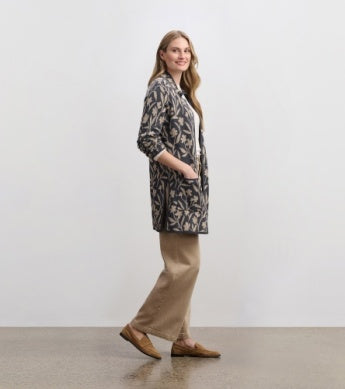 HATLEY SWEATER BLAZER FLORAL VINES