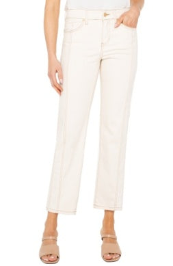 LIVERPOOL KENNEDY CROP STRAIGHT WITH SEAMING 27" INSEAM