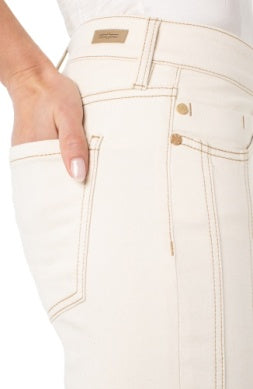 LIVERPOOL KENNEDY CROP STRAIGHT WITH SEAMING 27" INSEAM
