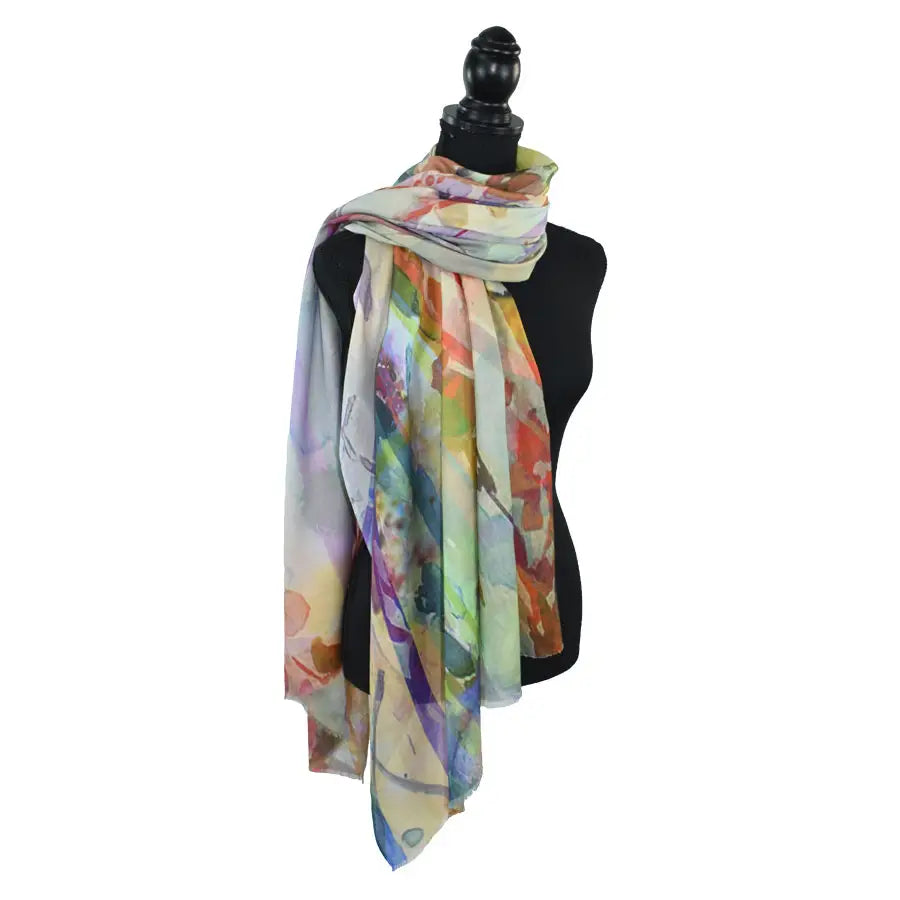 EGBERT STARBURST FLORAL SCARF
