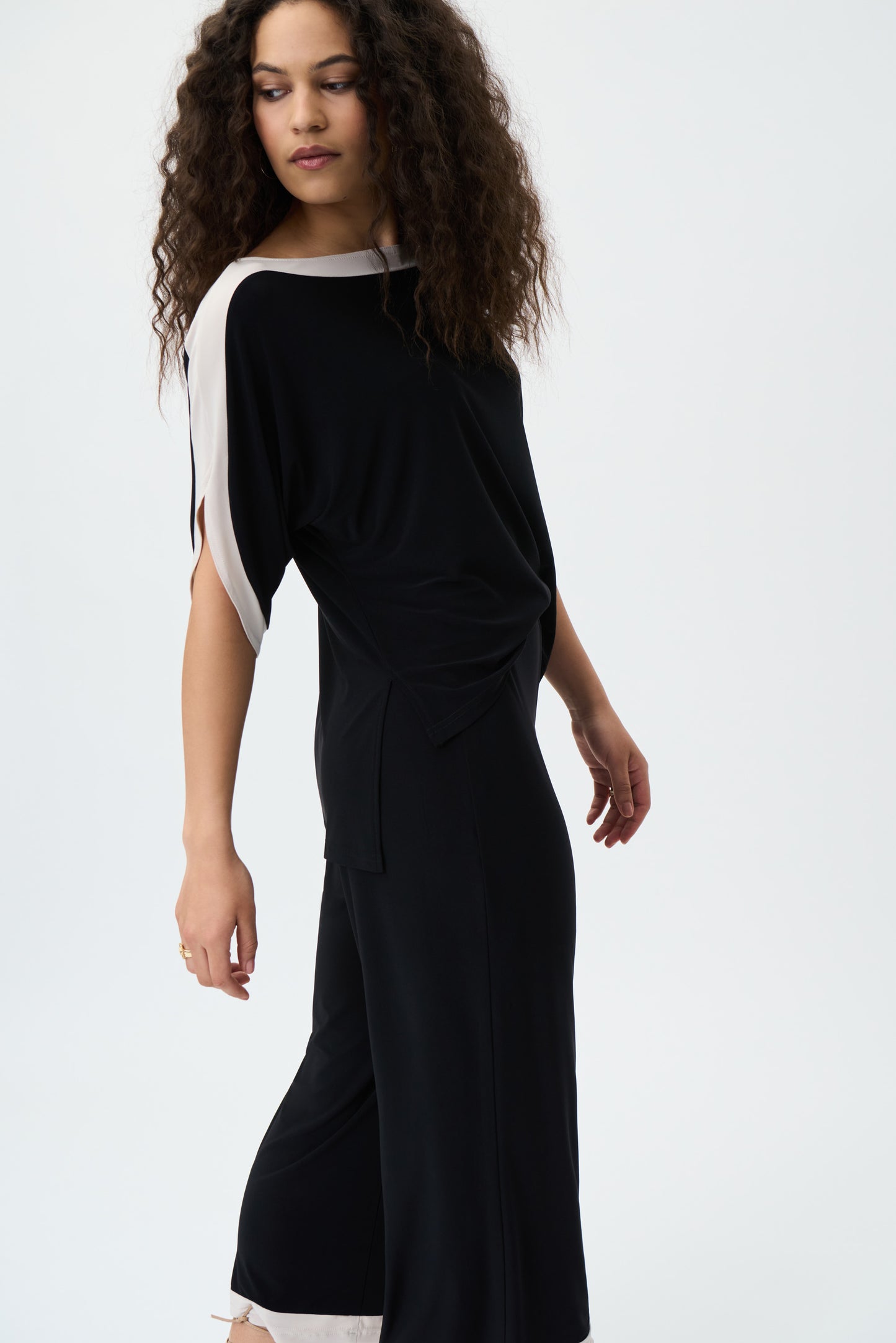 JOSEPH RIBKOFF DOLMAN SLEEVE JUMPSUIT