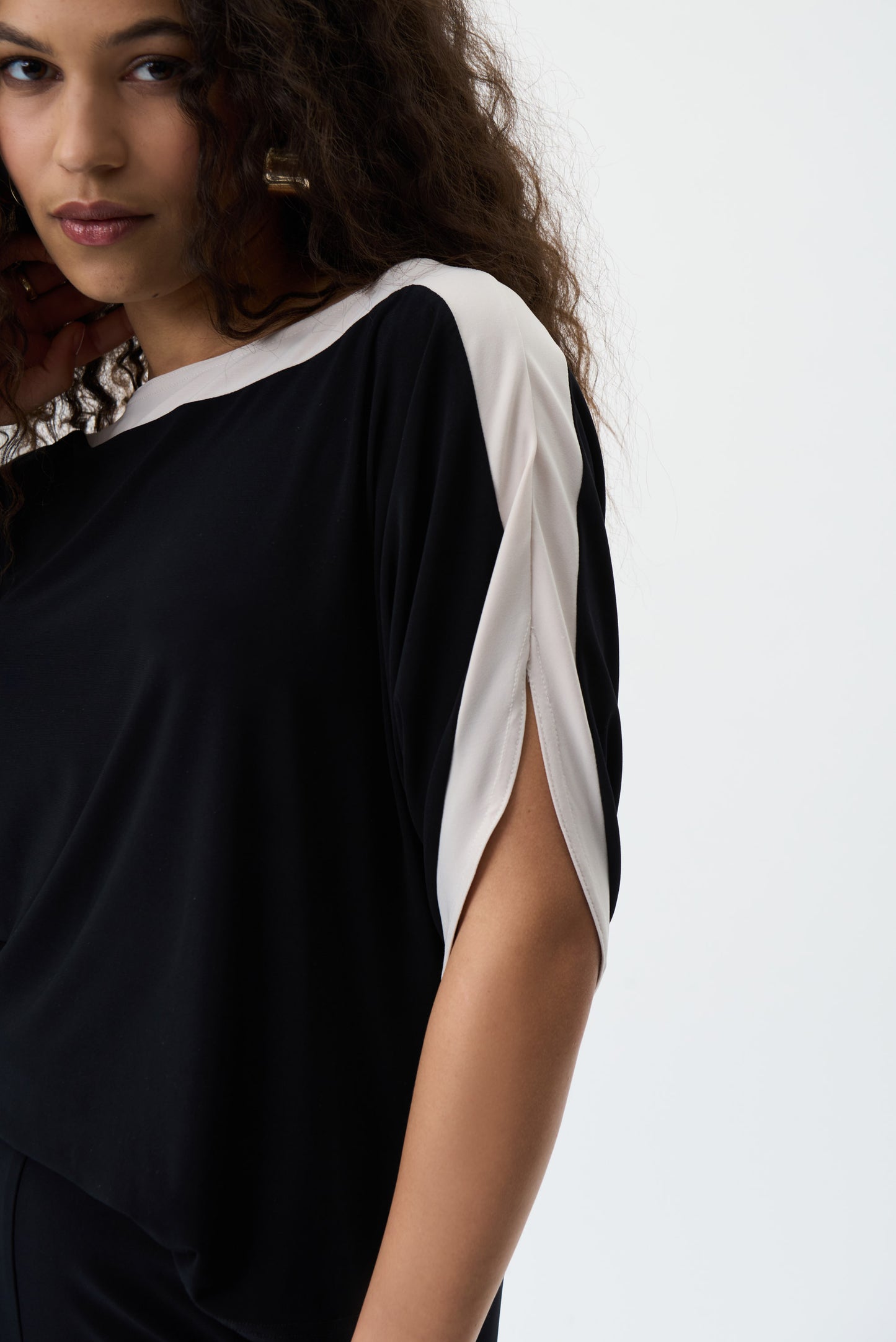 JOSEPH RIBKOFF DOLMAN SLEEVE JUMPSUIT