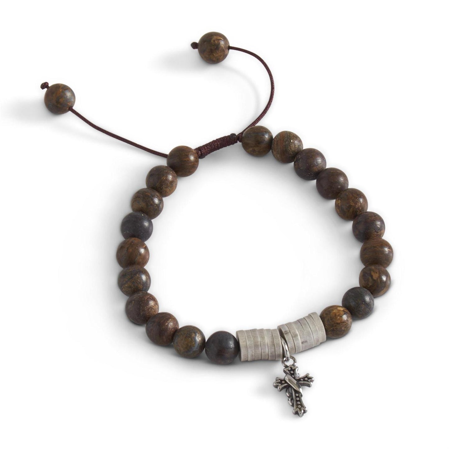 SEMI PRECIOUS CROSS BRACELETS IN THREE DIFFERENT COLORS