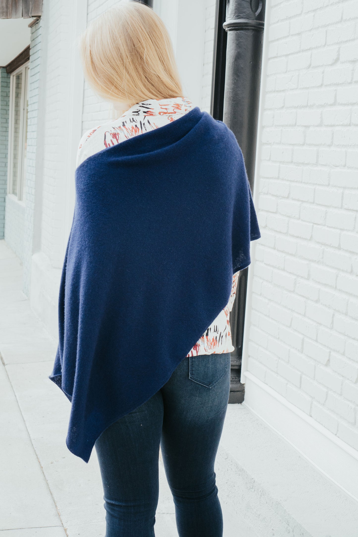 CASHMERE TOPPER in NAVY