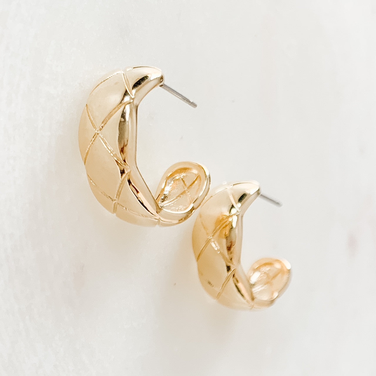 ARGYLE HOOP EARRINGS