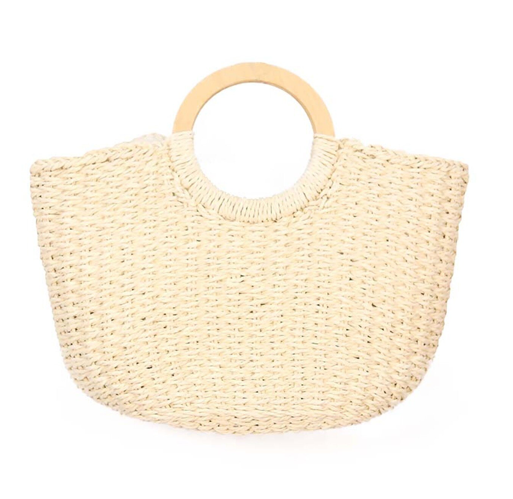 STRAW RESORT TOTE