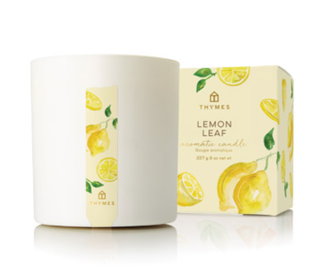 THYMES LEMON LEAF POURED CANDLE 8 OZ.