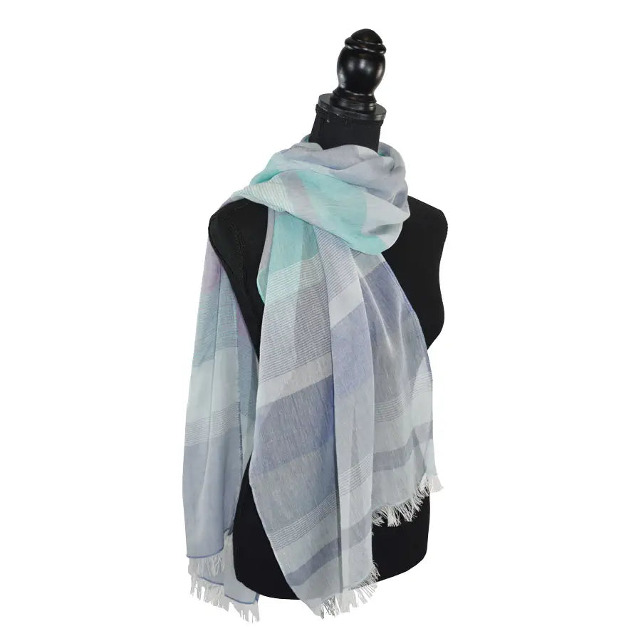 LEDGER STRIPED COTTON SCARF