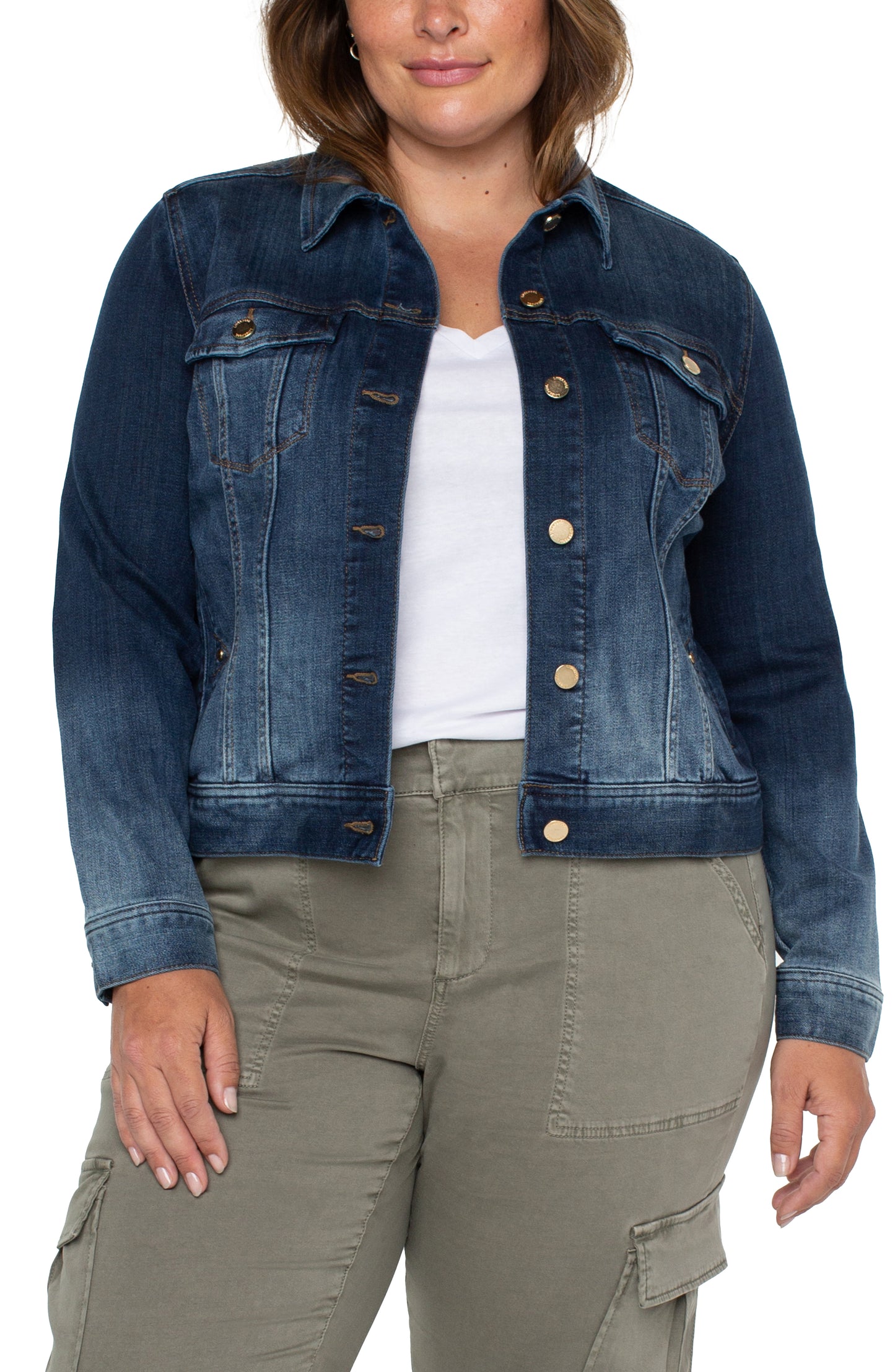 LIVERPOOL CLASSIC JEAN JACKET - PLUS