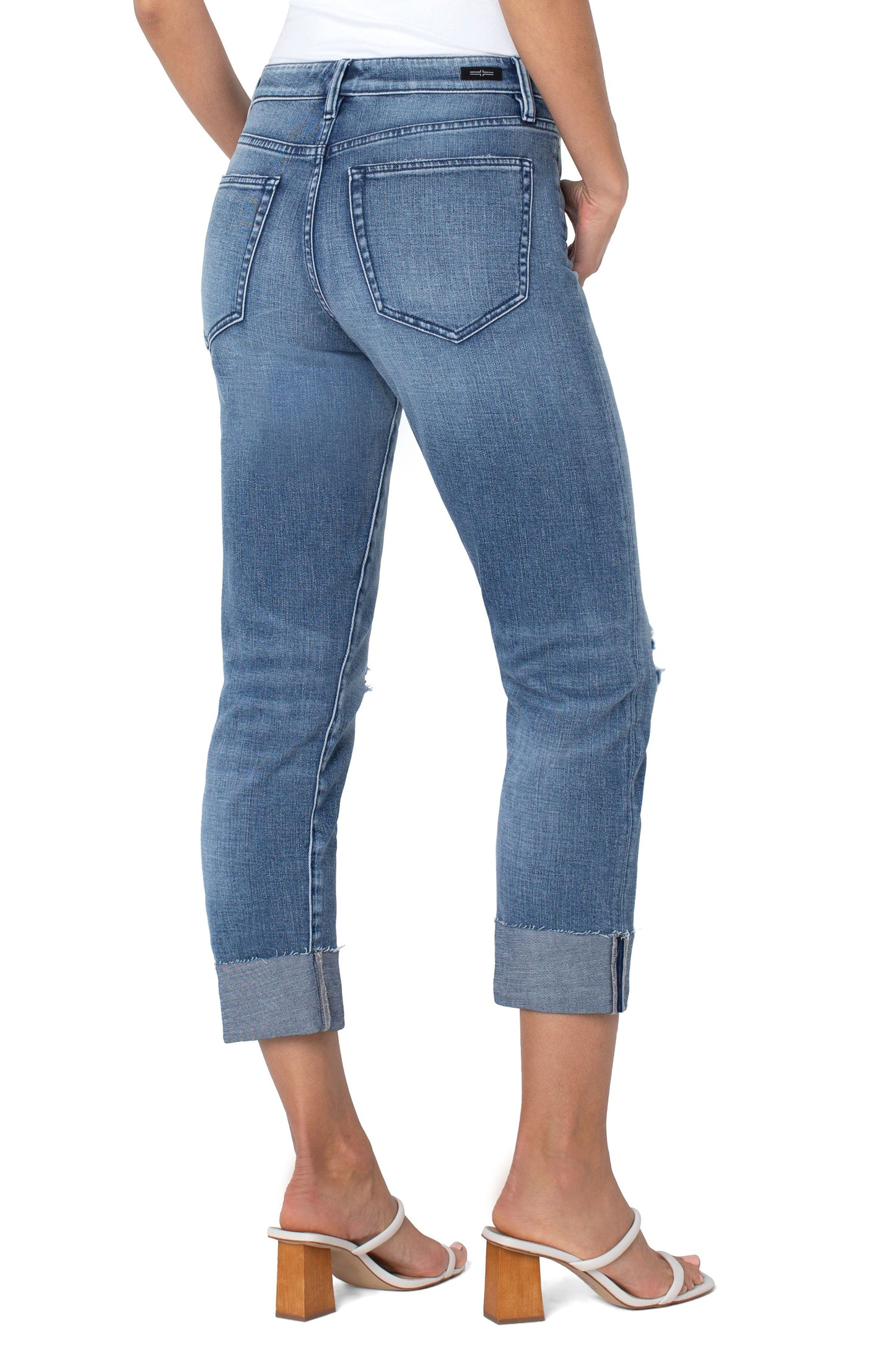 LIVERPOOL MARLEY GIRLFRIEND RAW CUT 27"-30" INSEAM