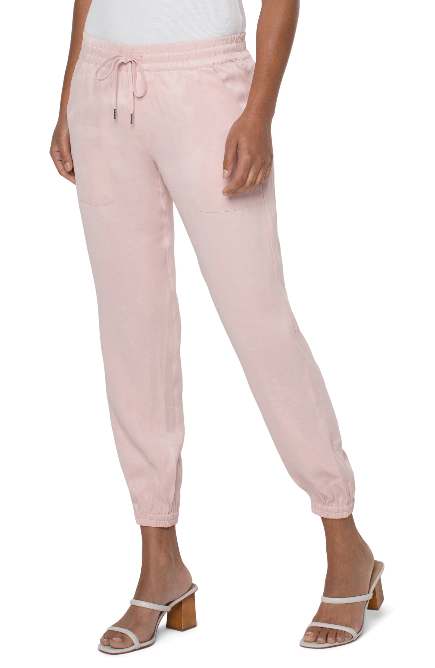 LIVERPOOL EASY FIT ELASTIC WAISTBAND CROP JOGGER 27" INSEAM