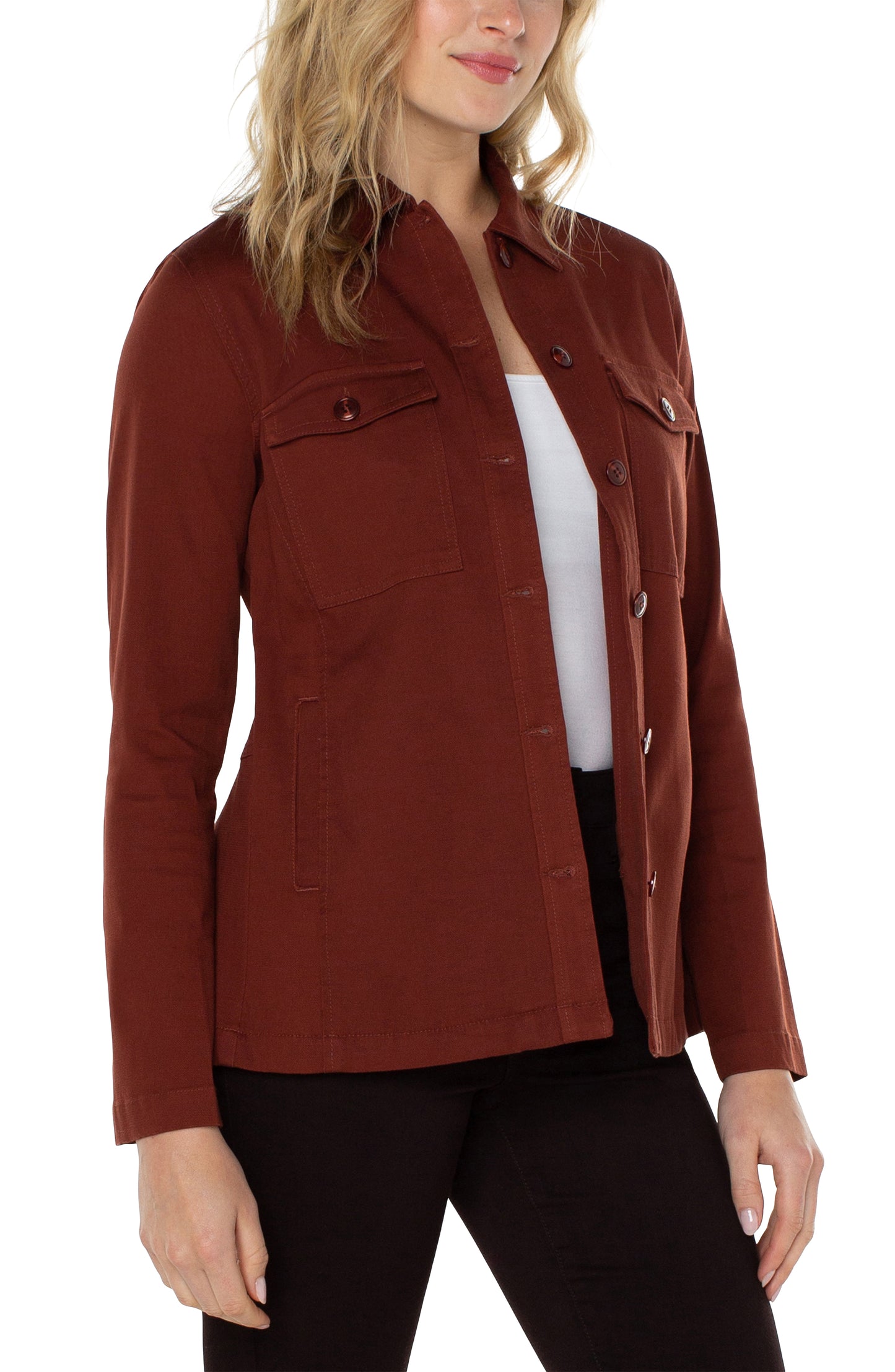 LIVERPOOL PEPLUM HEM SHACKET