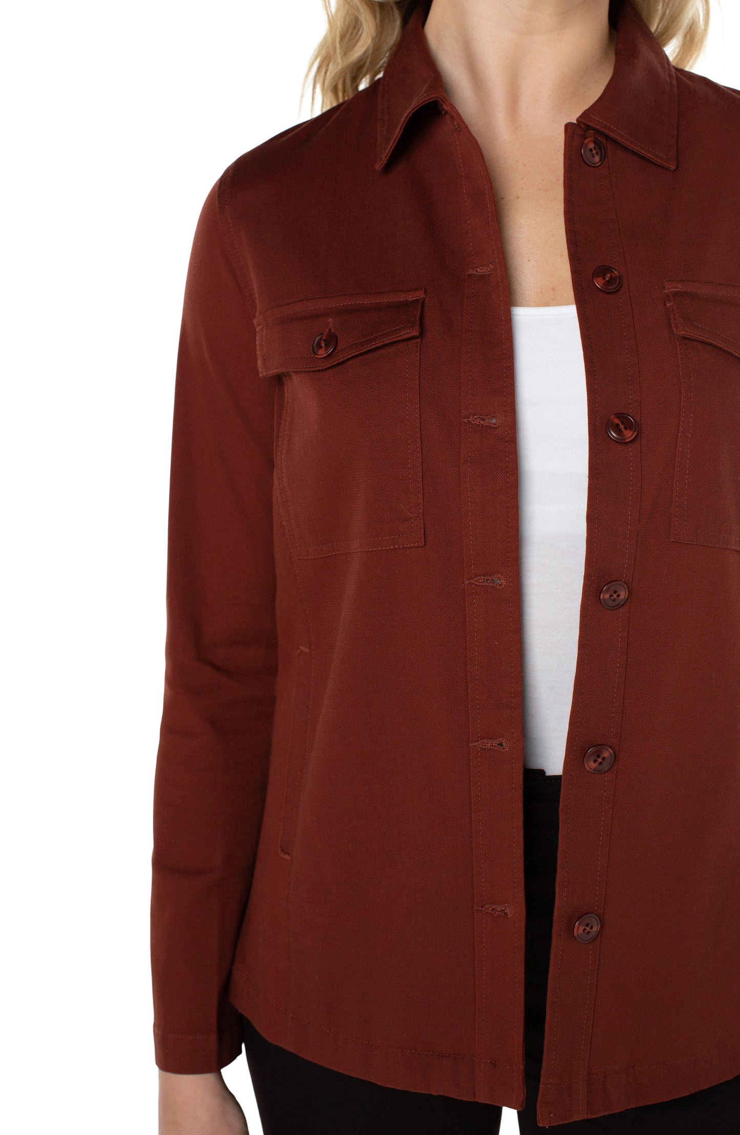 LIVERPOOL PEPLUM HEM SHACKET