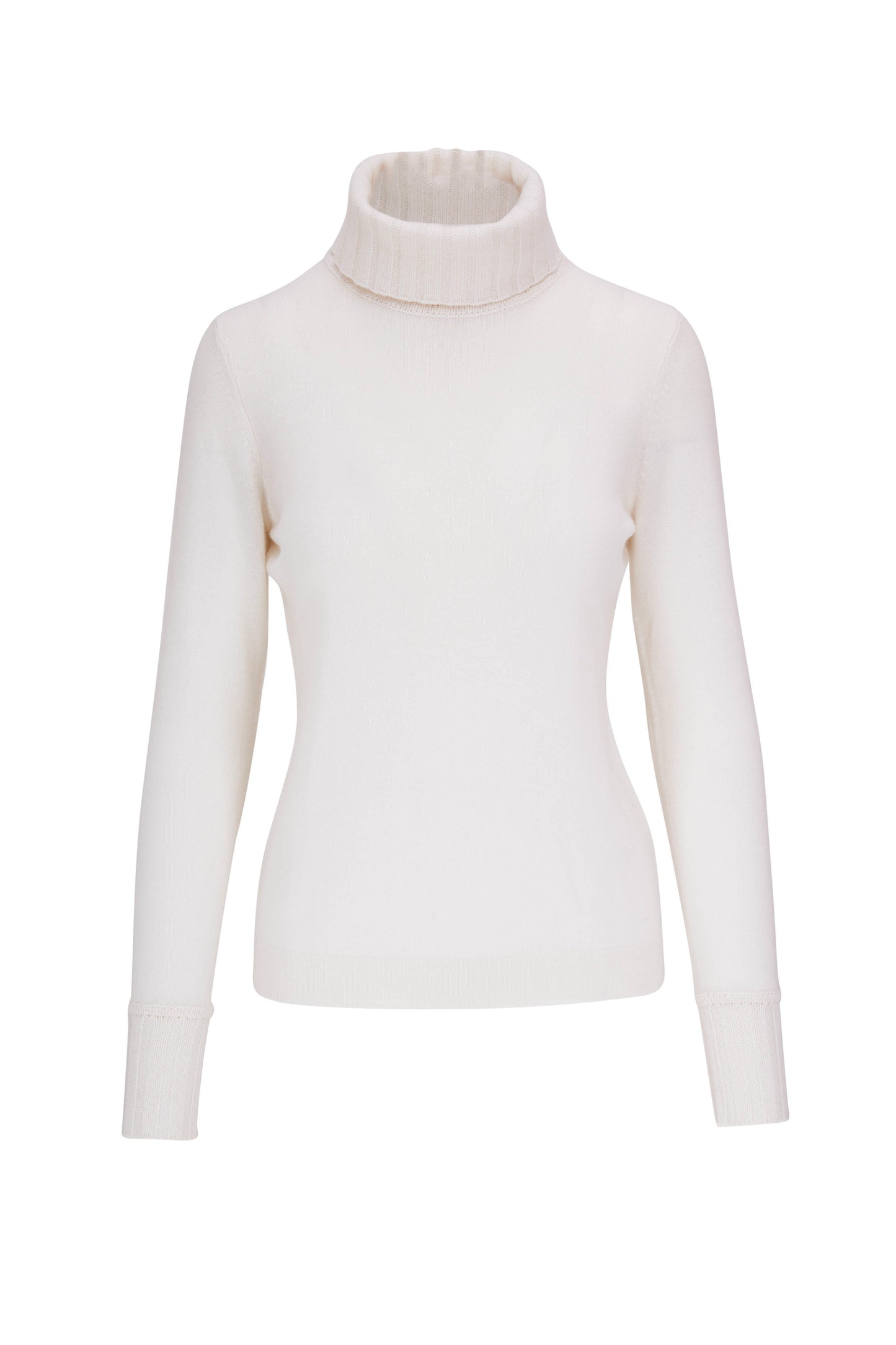 KINROSS CASHMERE CHUNKY TRIM TURTLENECK
