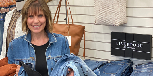 My favorite go-to Liverpool jean jacket
