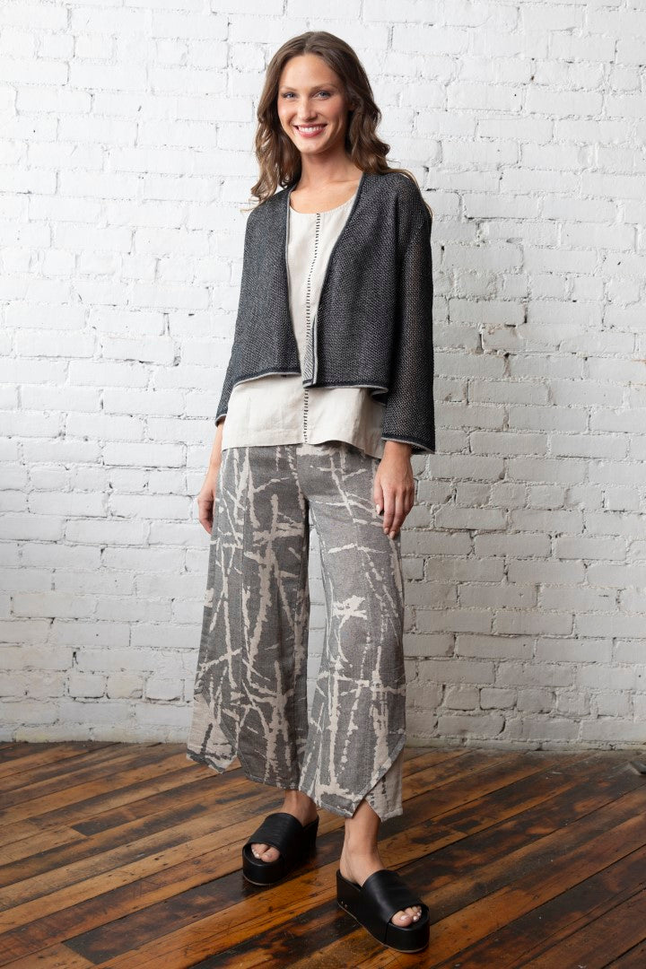 LIV BY HABITAT SPRING WEIGHT SWEATER MESH STITCH CARDIGAN
