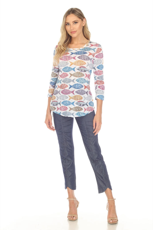 ROUND-NECK TOP