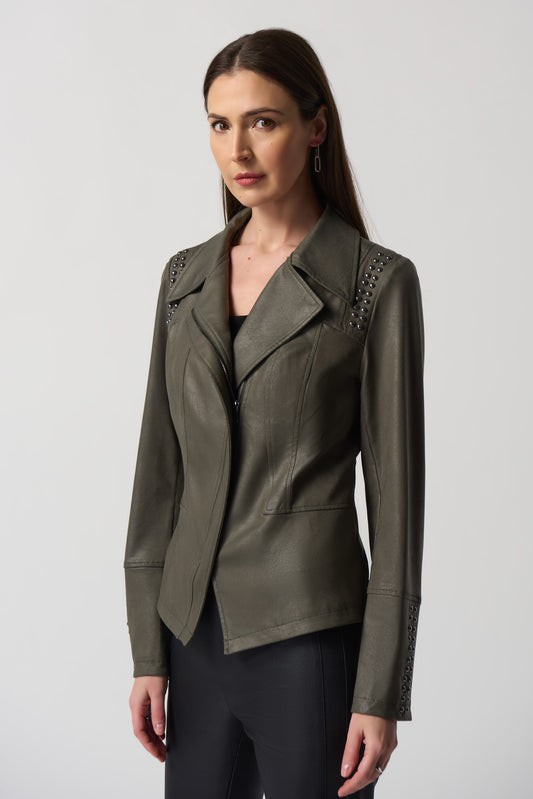 JOSEPH RIBKOFF NOTCHED COLLAR JACKET