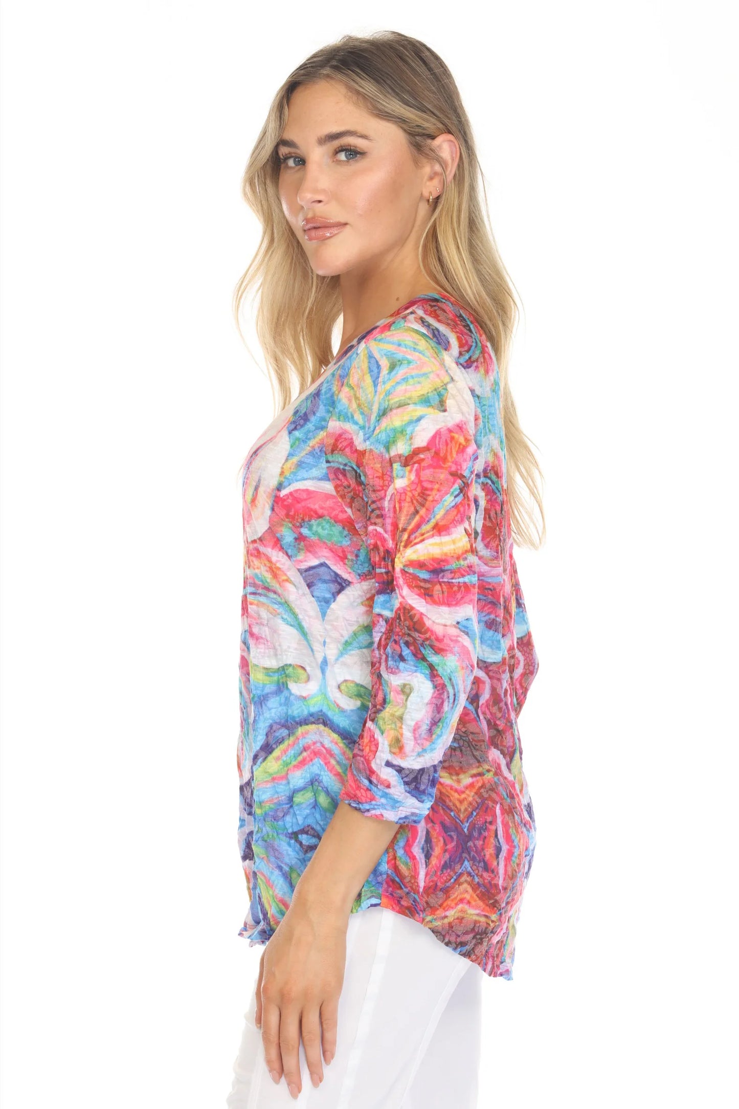 Carine Radiant Lily V-Neck
