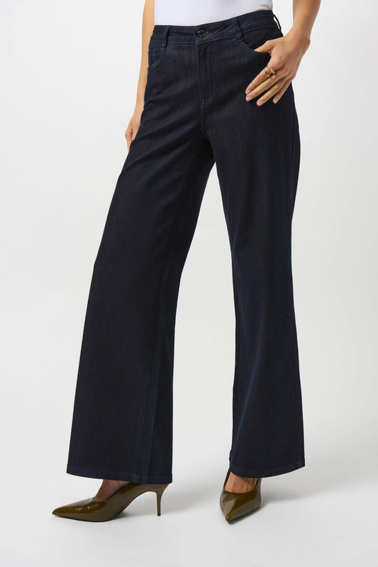 JOSEPH RIBKOFF GOLDIE CLASSIC WIDE-LEG STRETCH JEANS