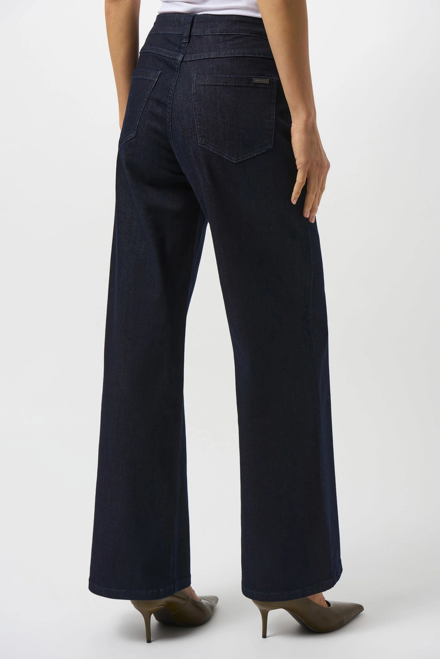 JOSEPH RIBKOFF GOLDIE CLASSIC WIDE-LEG STRETCH JEANS
