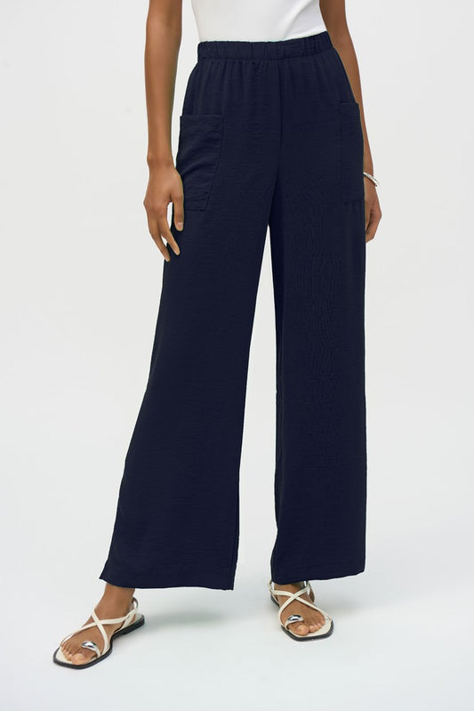 JOSEPH RIBKOFF GAUZE WIDE-LEG PULL-ON PANTS