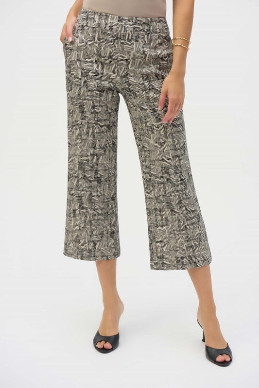 JOSEPH RIBKOFF MILLENNIUM GEOMETRIC PRINT CULOTTE PANTS