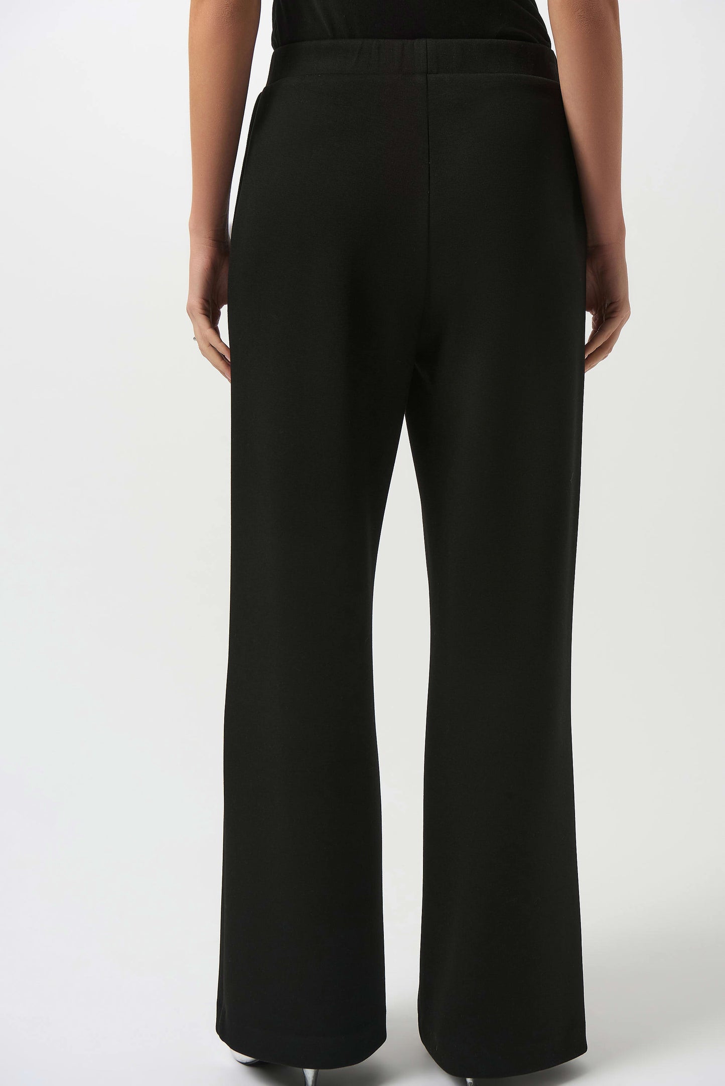 JOSEPH RIBKOFF SCUBA JERSEY WIDE-LEG PULL-ON PANTS